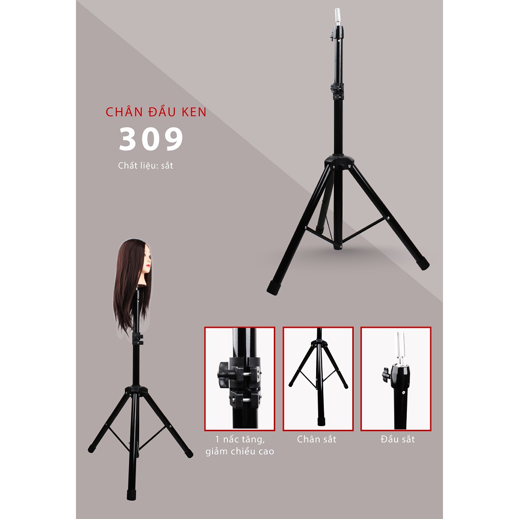 Chân Manocanh Học Cắt Tóc, Chân Ken, Giá Đỡ Đầu Manocanh Sắt