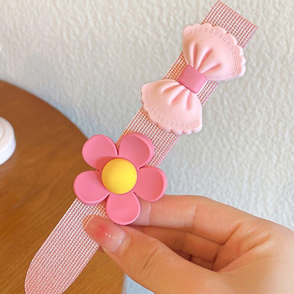 Băng Đô Đính Nơ Họa Tiết Sọc Caro Dễ Thương Phong Cách Vintage Cho Bé