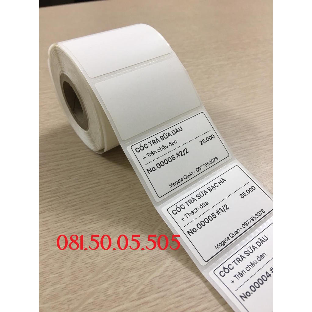 Giấy tem dán in mã vạch