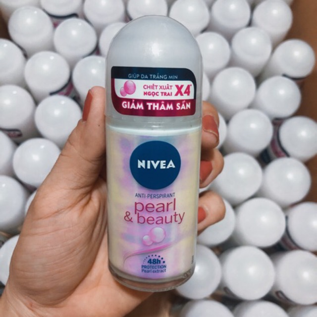 Lăn NIVEA Pearl &amp; beauty Ngọc Trai Sáng Mịn 50ml ( Hàng công ty)