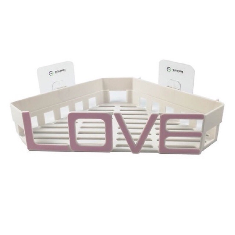 Kệ góc tường đựng vật dụng đa năng bằng nhựa ABS 33x18x6cm