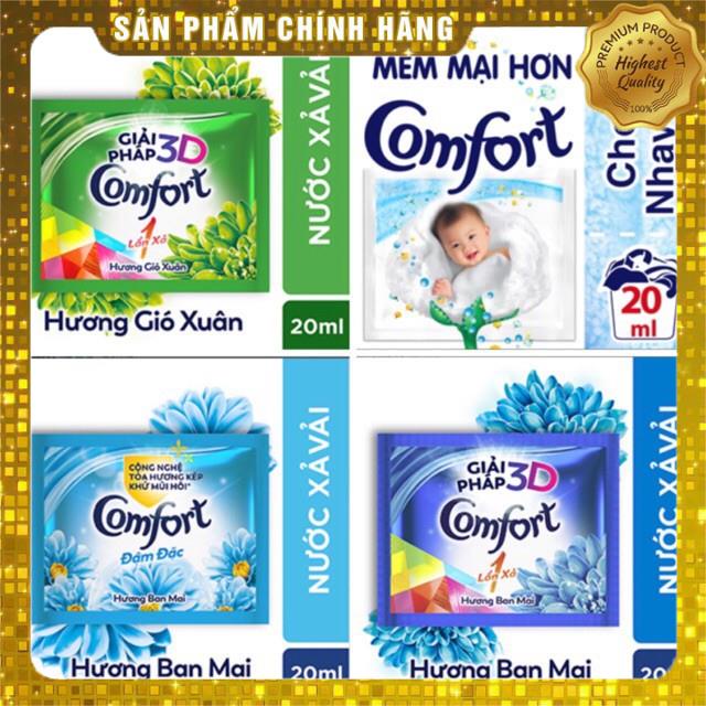 Dây 10 Gói Nước Xả Vải Comfort 1 lần xả/Đậm Đặc