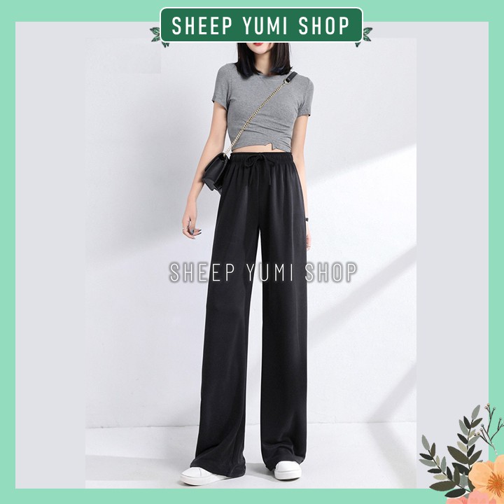 Quần ống rộng Culottes suông chất lụa tăm cực kì thoáng mát SHEEP YUMI SHOP QD02