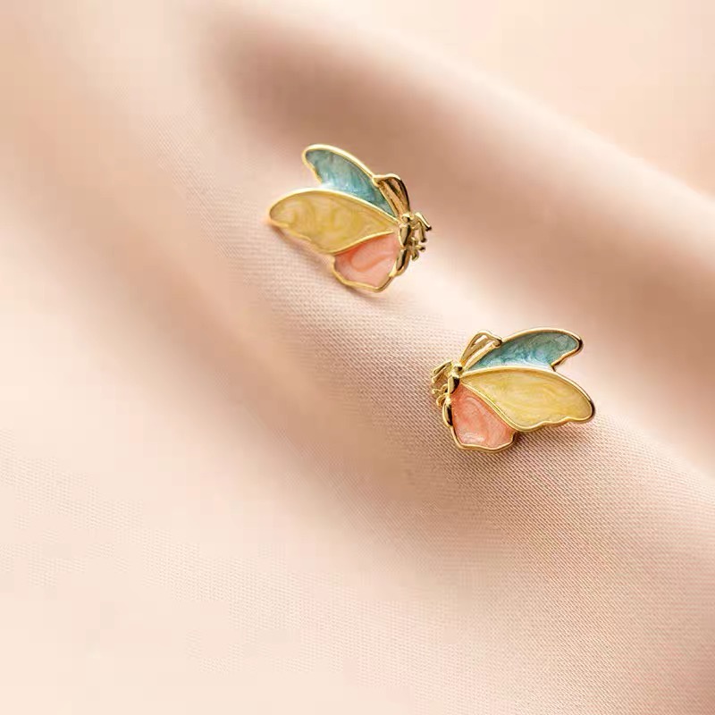 Khuyên tai bạc ý 925 mạ vàng 18k CECY- 2771