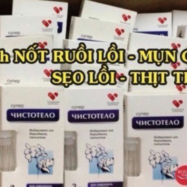 Dung dịch triệt mụn cóc, nốt ruồi, mụn thịt