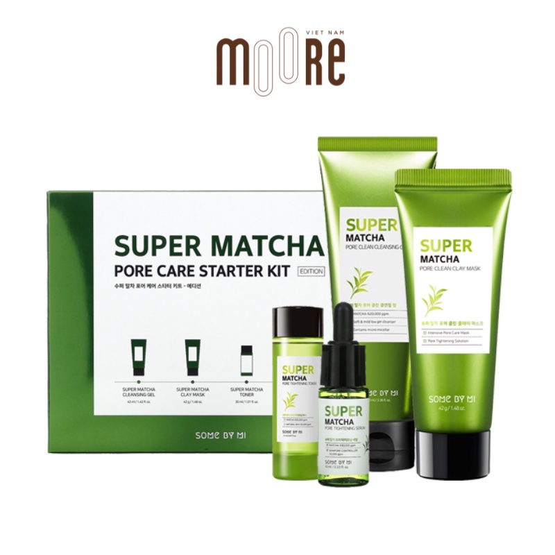 Set dưỡng da Some By Mi Super Matcha Pore Care Starter Kit