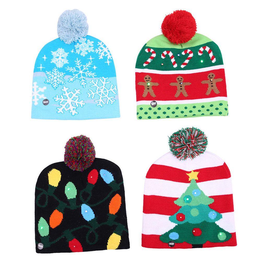 Mũ Beanie Giữ Ấm Mùa Đông Thiết Kế Cây Thông Noel Độc Đáo