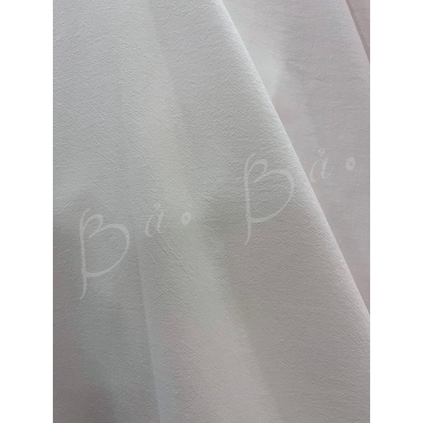 Vải Xô Xốp Đũi Cotton Nhăn Trắng Kem Mềm Mỏng Nhẹ Rũ Mát Khổ 1m45