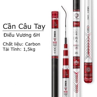 Cần câu đơn, đài handing điếu vương 6h cao cấp -- cần câu cacbon bạo lực