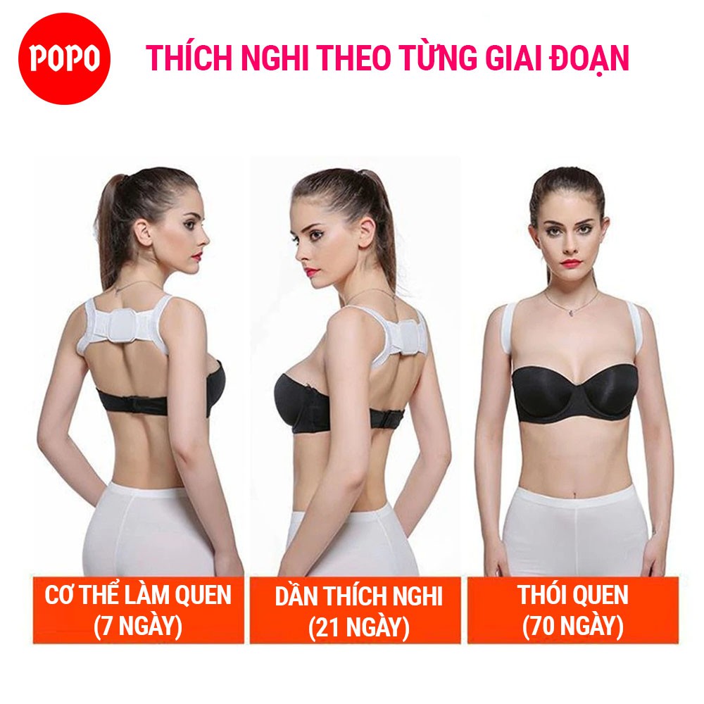 Đai chống gù lưng  BC2 POPO co dãn tuyệt đối, dành cho nam và nữ nhỏ gọn sử dụng dễ dàng