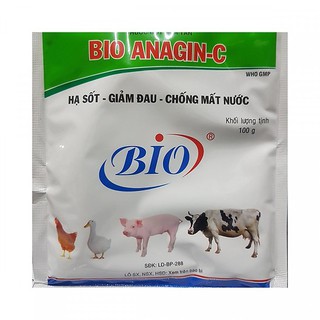 Bio BỘT TRỘN ANAGIN C GIÚP HẠ SỐT, CHỐNG MẤT NƯỚC TRÊN CHÓ MÈO 100g