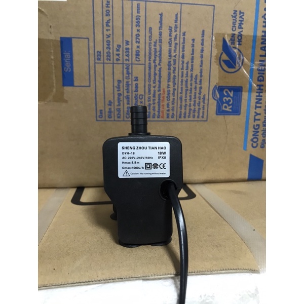 Máy bơm quạt nước điều hoà. Bơm quạt hơi nước .7W, 8W xanh , 8W đen , 16W xanh, 16W đen, 18W xanh, 18W đen .