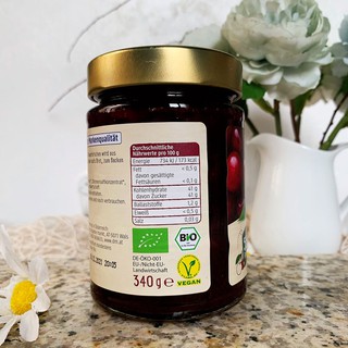 Mứt cherry hữu cơ Dm Bio 340g