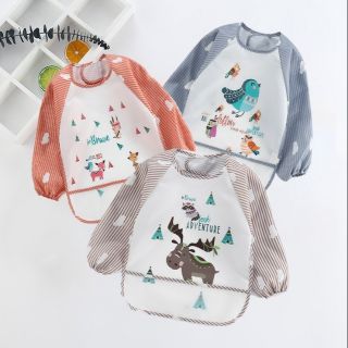 Áo yếm ăn dặm cho tay, có máng cho bé ( Hàng cao cấp )