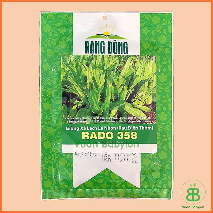 Hạt giống Xà Lách Lá Nhọn(Rau Diếp Thơm) 10G