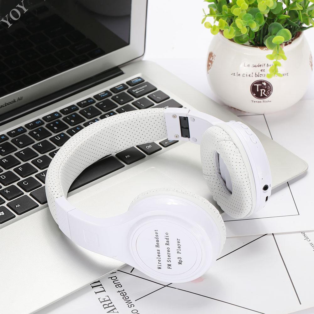 ♫Nghe Nhạc + Chơi Game♫ Tai nghe bluetooth headphone không dây chụp tai N75,có mic ,chơi game, nghe nhạc liên tục 8H
