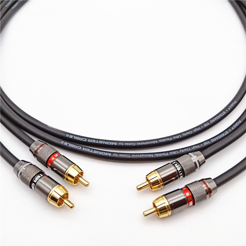 Bộ 02 Dây Tín Hiệu Audio RCA Chống Nhiễu Monster Standard 100 - Hàng Chính Hãng