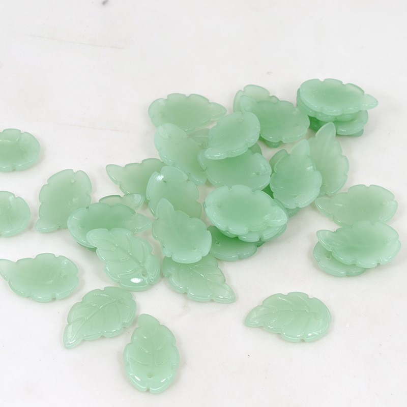 [Nguyên liệu làm trâm] 5 lá thủy tinh 15*24mm