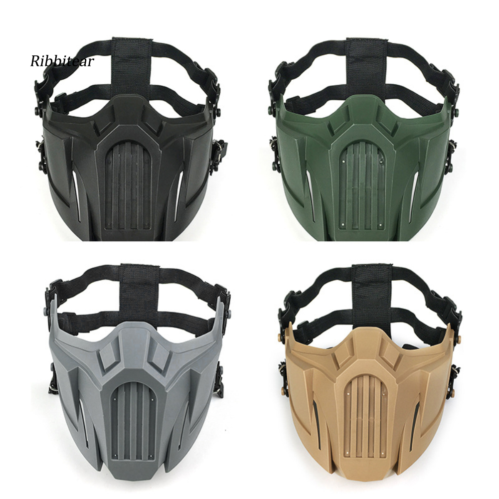 【RBRT】Outdoor Tactical Hunting Airsoft Breathable Half Face Mask Protective Cover