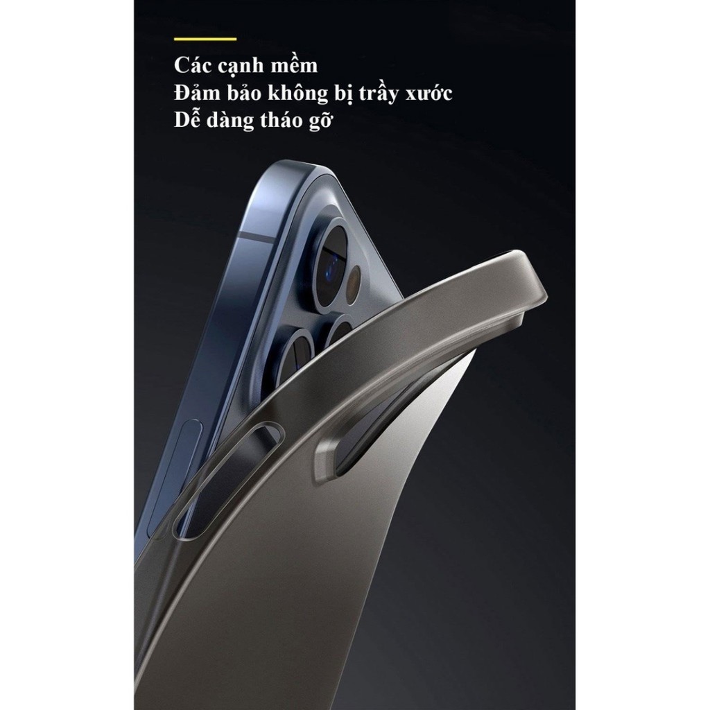 Ốp lưng siêu mỏng chống bám vân tay iPhone 12 Series Baseus Wing Case ( 0.45mm Ultra Thin, Anti Oil/ Finger Print)