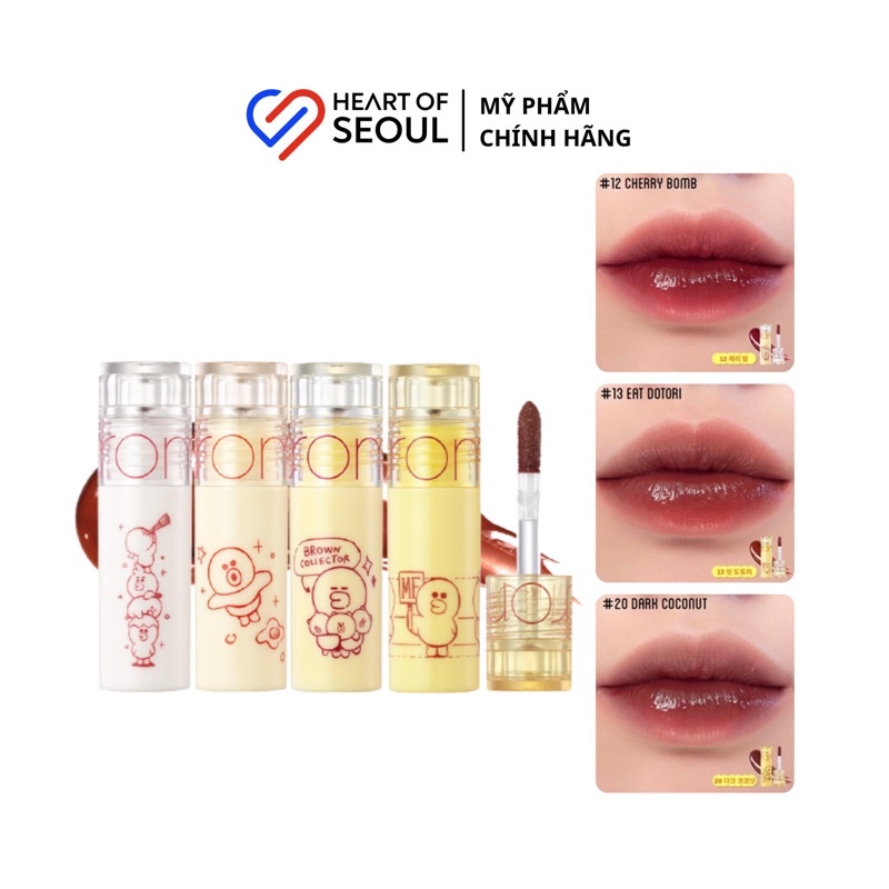 Son tint Romand x Line Friends Juicy Lasting Tint Mini 2g (Bill Hàn)