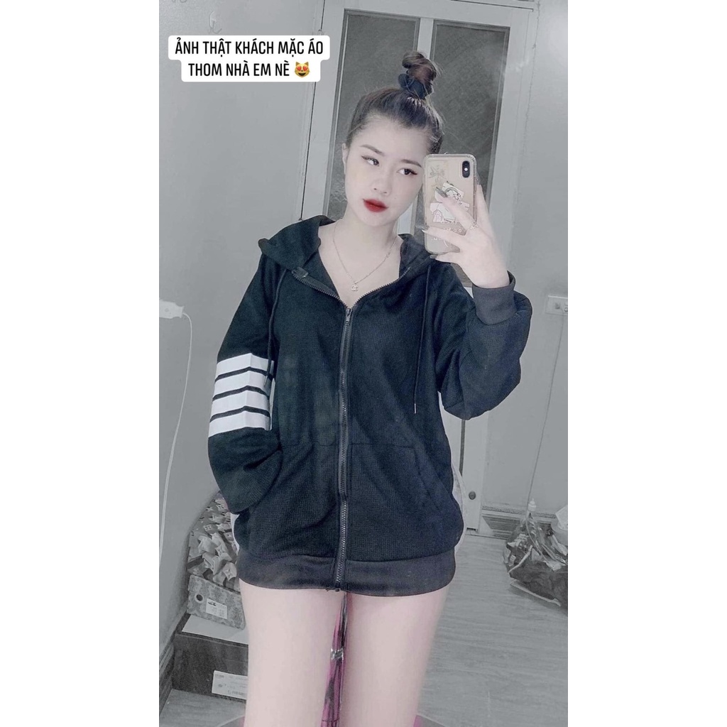 freeship áo khoác viền tay THOM siêu hot hit 2 màu ảnh thật | BigBuy360 - bigbuy360.vn