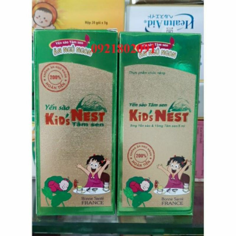 Yến Sào Tâm Sen Kid's Nest ⚡ CAM KẾT CHẤT LƯỢNG ⚡Giúp bé ăn ngon, ngủ ngon hiệu quả Chai 120ml