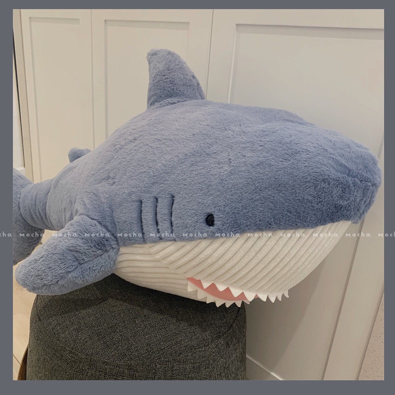🦈Gối ôm hình cá mập Gấu bông nhồi bông dễ thương làm quà tặng cho bạn gái