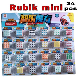 Đồ chơi rubik Vỉ 24 chiếc rubik mini