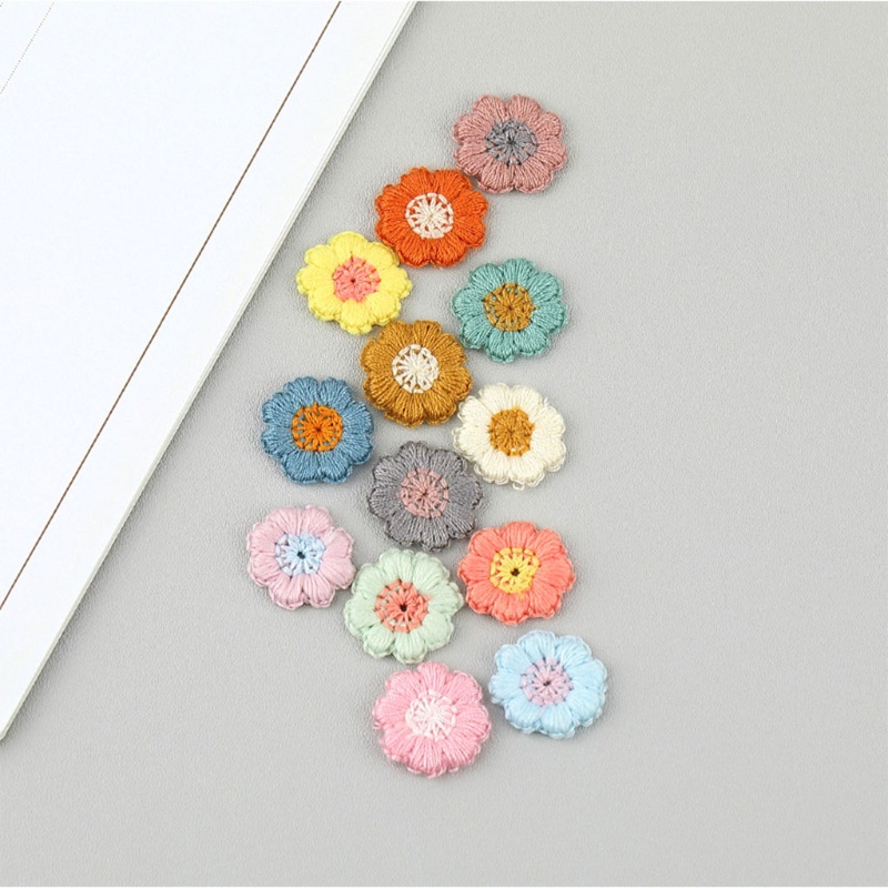 Set 50 Sticker Ủi Thêu Hình Hoa Mận Dễ Thương