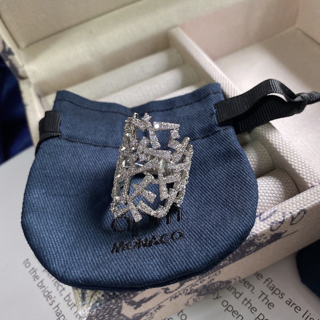 Nhẫn mạ bạc 925 hình hoa tuyết đơn giản thời trang cho nữ