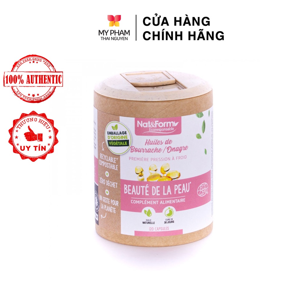 VIÊN UỐNG TINH DẦU HOA ANH THẢO LƯU LY NAT&FORM 120V