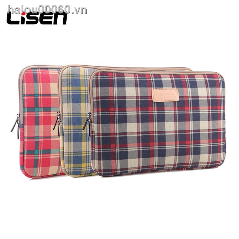 ✠✚☄✿Ready stock✿ laptop bag  fashion grid notebook liner 12/13.3/14/15.6 inch  computer for men and women Dell Inspiron