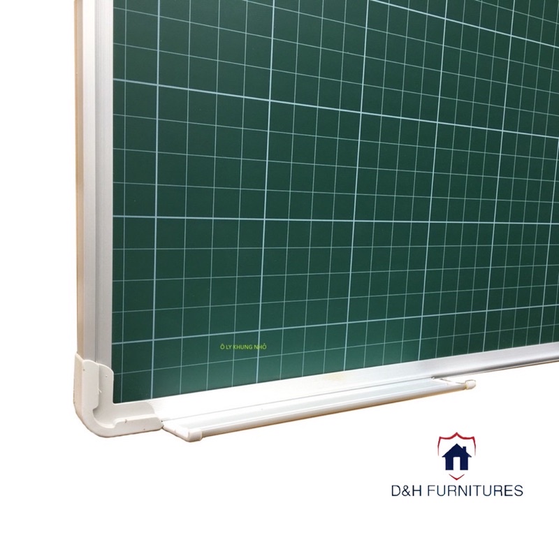 Bảng từ xanh kẻ ô li viết phấn, mặt bảng mịn viết ăn phấn- D&H Furnitures