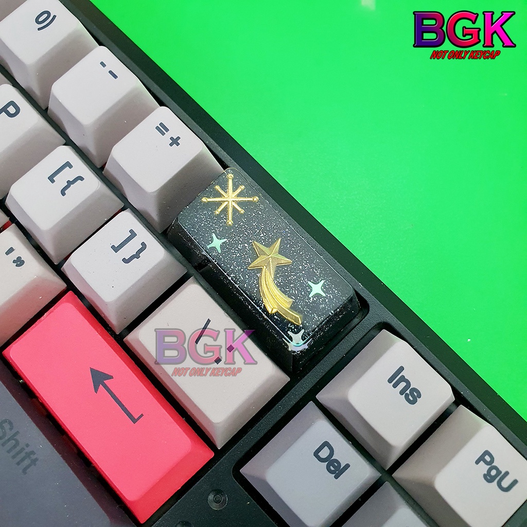 Keycap Lẻ sao chổi bay ngoài vũ trụ cực đẹp OEM 2U profile ( keycap resin độc lạ )( Keycap Artisan )