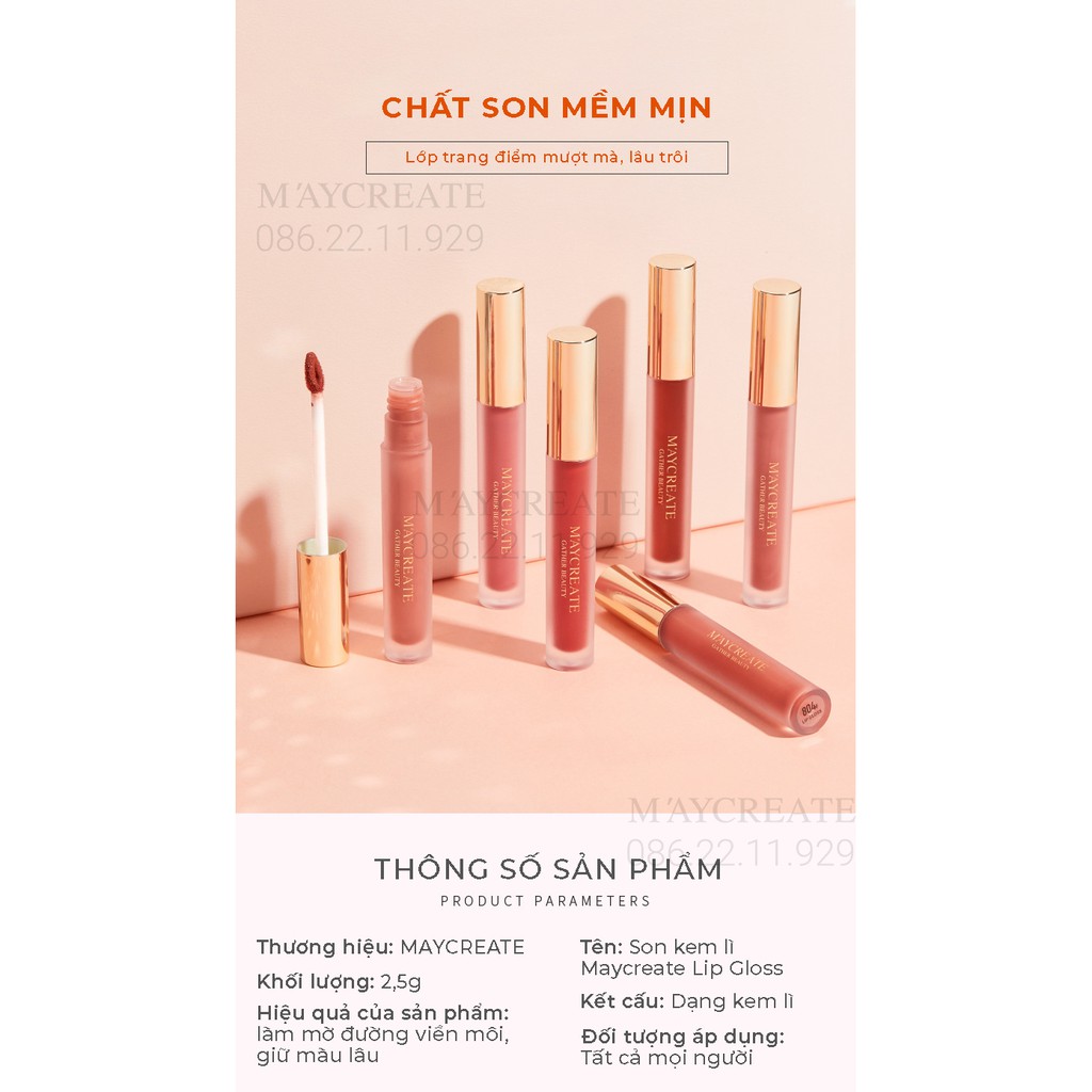 Son Kem Lì Lâu Trôi Mịn Môi Maycreate Hàng Nội Địa Trung. | BigBuy360 - bigbuy360.vn