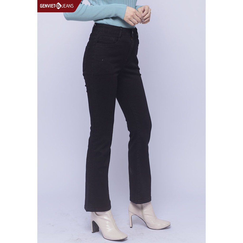 [Mã FASHIONMALLT4 giảm 15% đơn 150k] Quần dài jeans nữ DQ110J1476 GENVIET