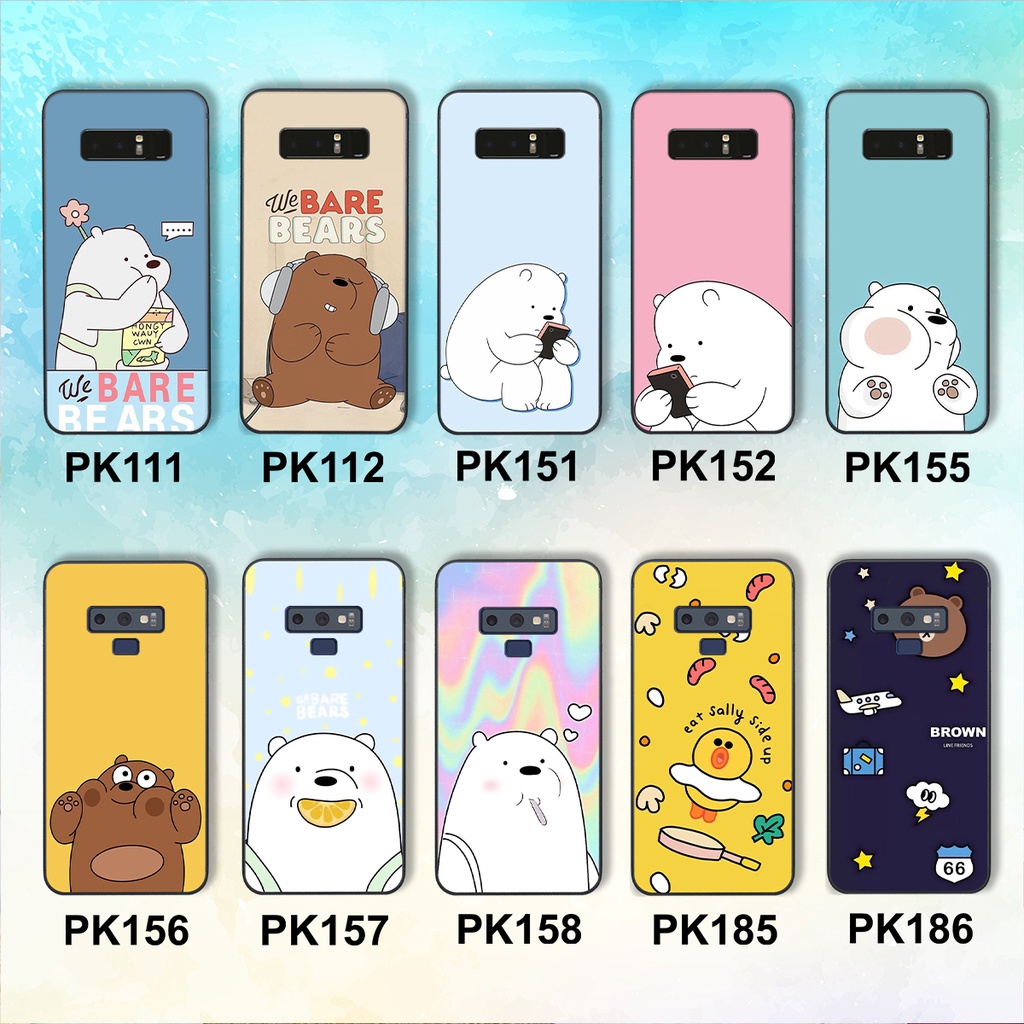 [Freeship từ 50k] ỐP LƯNG SAMSUNG NOTE 8 - NOTE 9 IN HÌNH GẤU WE BARE BEARS CHẤTLƯỢNG-SIÊUBỀN-SIÊUĐẸP | BigBuy360 - bigbuy360.vn