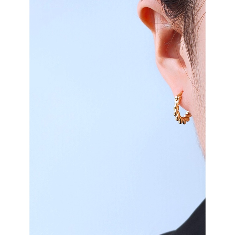 Bông Tai Mạ Vàng 14k Kiểu Dáng Đơn Giản Thời Trang