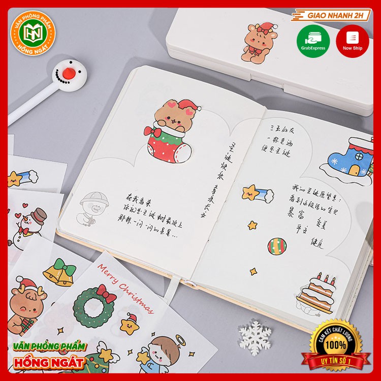 Sticker Noel Cắt Dán phong cách Hàn Quốc đồ dùng quà tặng khen thưởng trang trí trong học tập với chủ đề giáng sinh