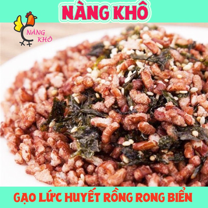 [Mã GROSALEHOT giảm 8% đơn 250K] Gạo lứt sấy mix rong biển ăn kiêng, giảm cân | Nàng Khô
