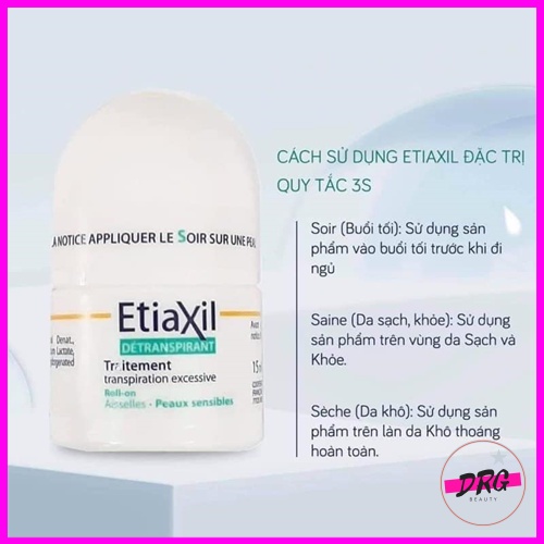 Lăn khử mùi Etiaxil, lăn nách Etiaxil Pháp chính hãng có tác dụng trong 72 giờ 15ml