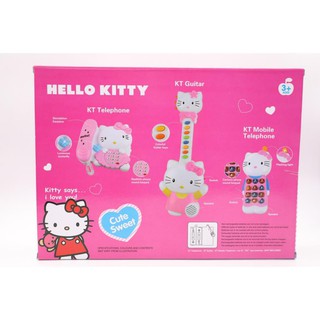 Bộ đồ chơi điện thoại và đàn cho em bé Hello kitty 1203
