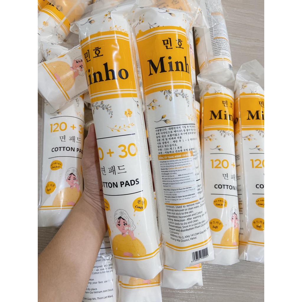 Bông tẩy trang MIHO hàn quốc 150 miếng tròn