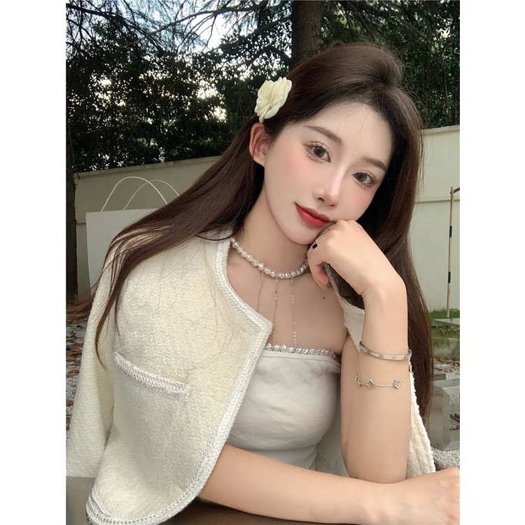 Áo khoác nữ dạ dáng ngắn Emilyshop phong cách ulzzang