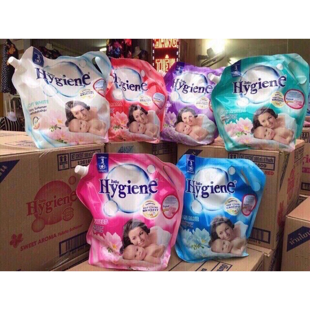Túi nước xả vải,quần áo Hygiene 1800ml Thái Lan