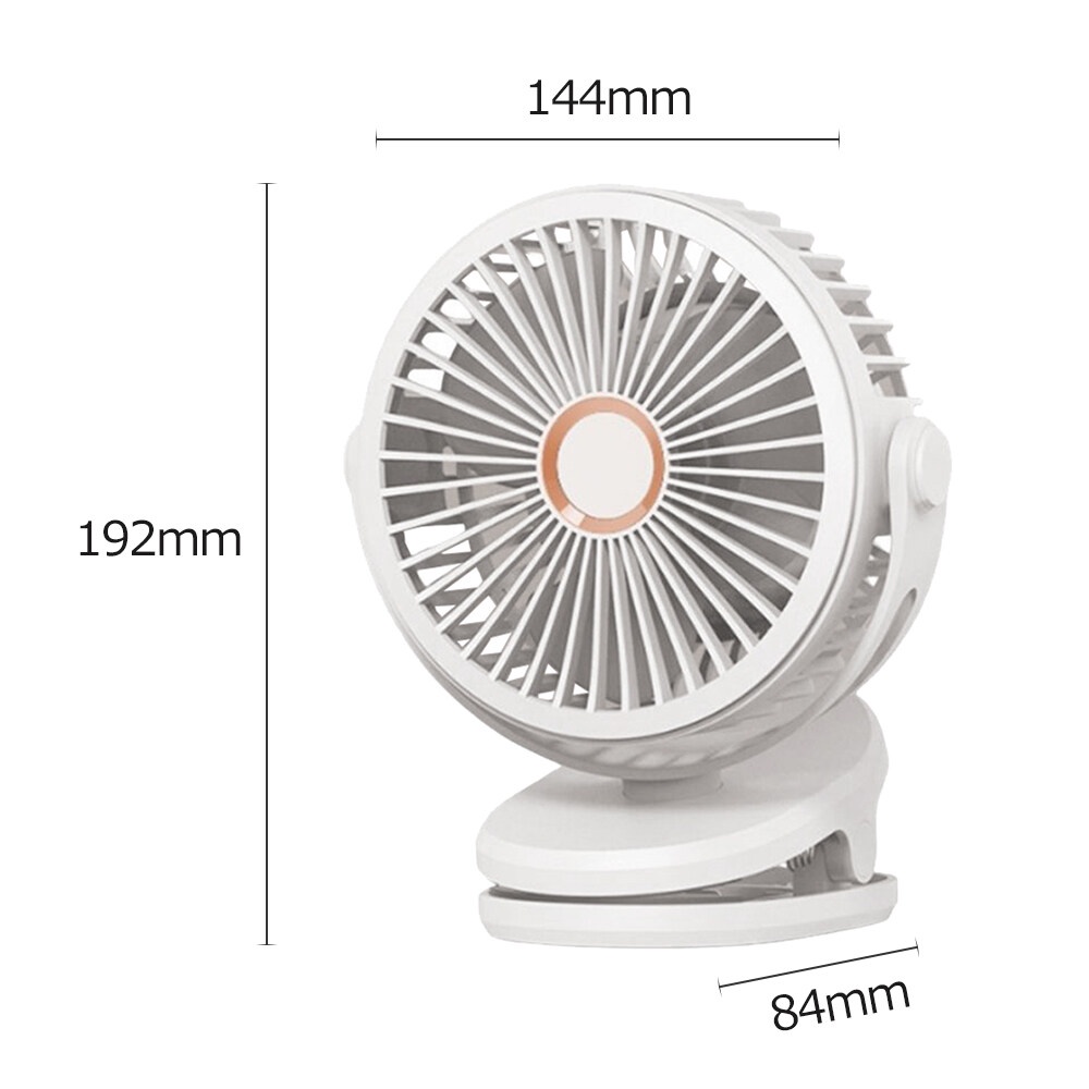 Quạt Sạc Mini - Quạt Kẹp Kho Báu GF07, Pin Siêu Bền 2 Ngày Cấp 4 -Focus