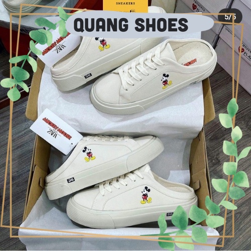 Giày thể thao 👟𝗙𝗨𝗟𝗟𝗕𝗢𝗫, Đ𝗨̉ 𝗦𝗜𝗭𝗘I 👟 Giày sneaker Micky Đạp Gót G198