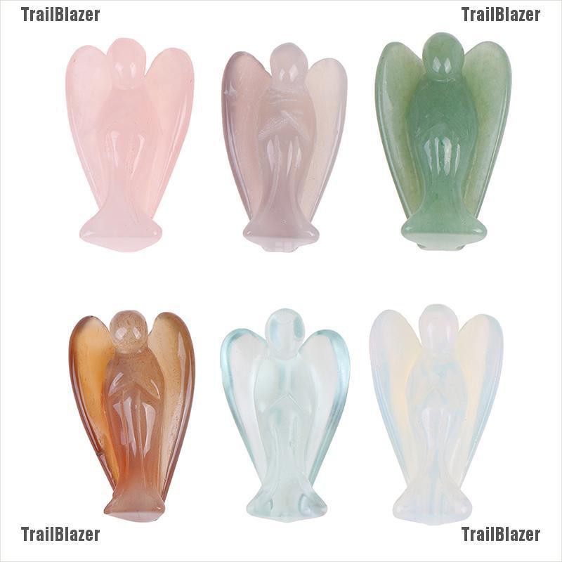 [TrailBlazer] Mặt Dây Chuyền Đá Opal Hình Thiên Thần Hồi Phục Sức Mạnh reiki