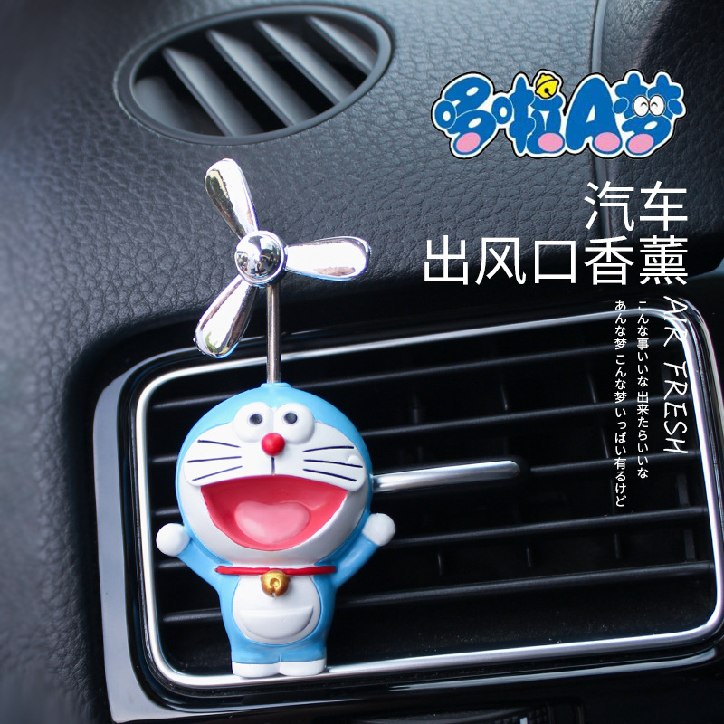 Kẹp Khuếch Tán Nước Hoa Hình Doraemon Gắn Điều Hòa Xe Hơi